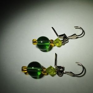 Handmade earrings with ❤